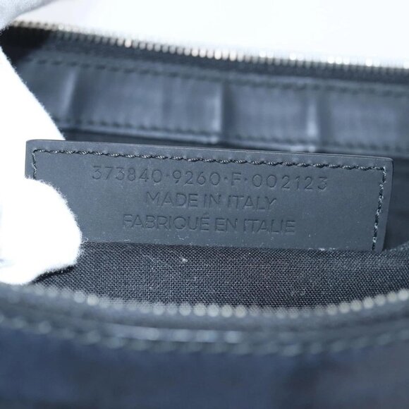 BALENCIAGA Clutch Bag Canvas White Black Silver 373840 Auth bs17958 - Picture 13 of 15